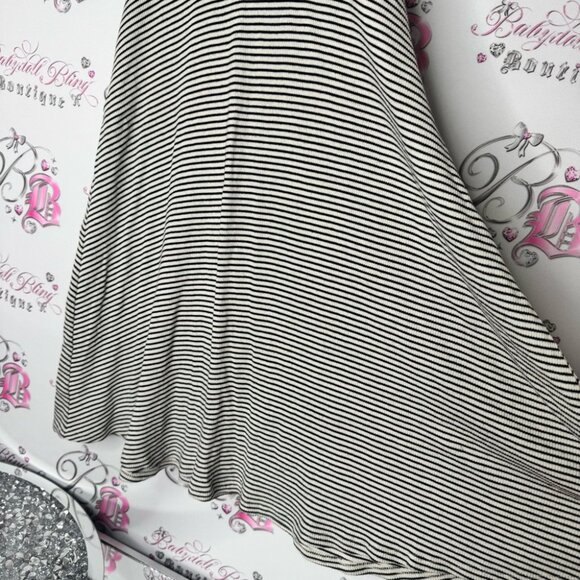 Soprano dress Striped Sleeveless turtleneck high neck stripes stretchy Dress - Picture 4 of 7